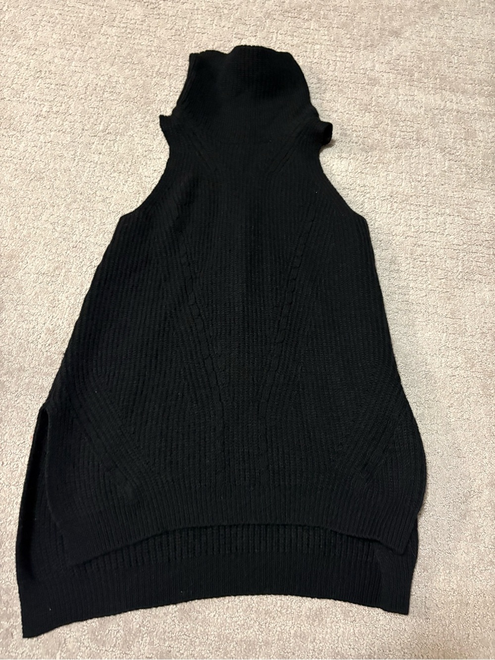 Silver Jeans Black Sleeveless Turtleneck Sweater